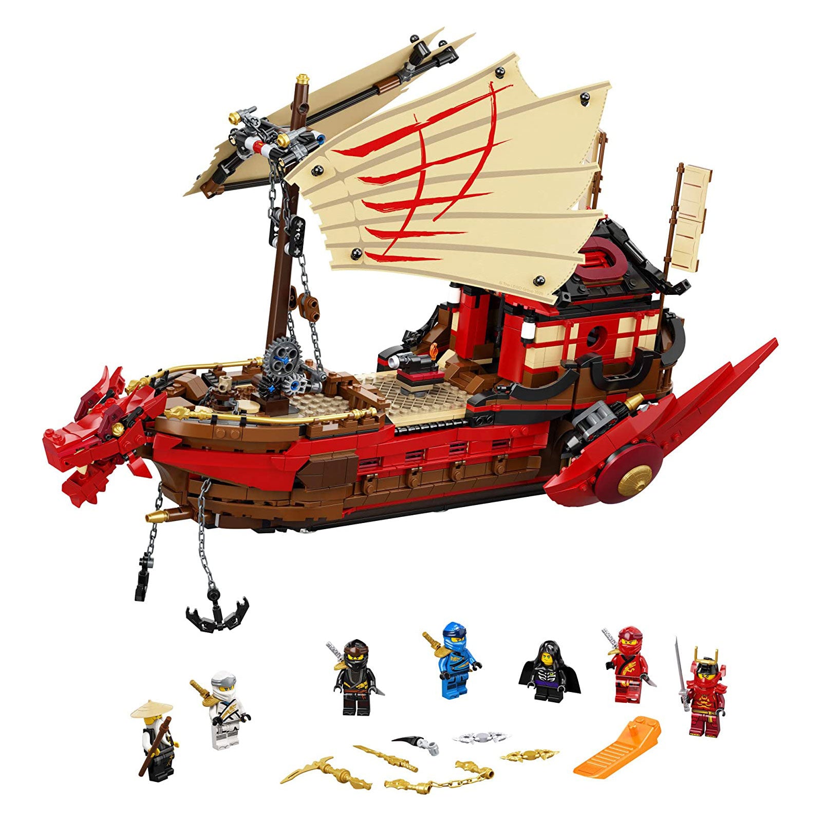 LEGO Ninjago Movie Destiny's Bounty Boat Ship Set with Minifigures (1781 Pieces)