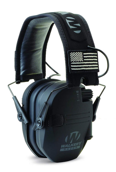 Walker's Razor Slim Shooter Patriot Electronic Protection Earmuffs with Case
