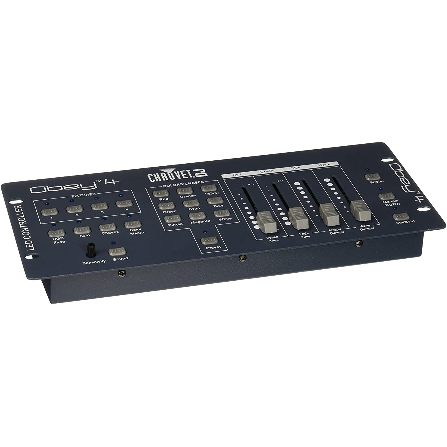 CHAUVET DJ OBEY4 LED DMX Controller Lighting System with 4 Channel Modes, Black - VMInnovations