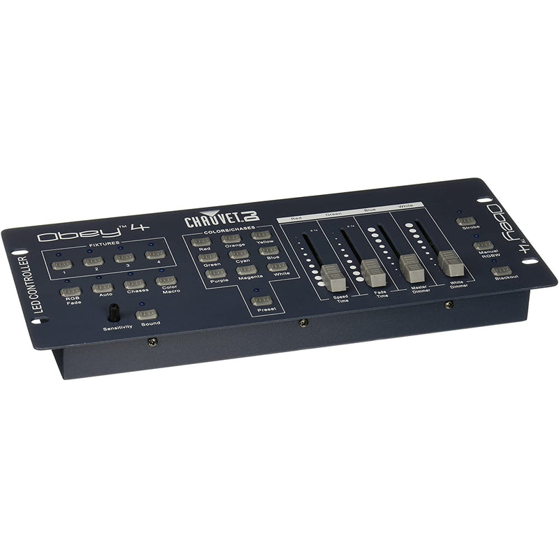 CHAUVET DJ OBEY4 LED DMX Controller Lighting System with 4 Channel Modes, Black