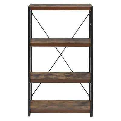 ACME Furniture 43 Inch 3 Tier Bookcase Organizer Storage Shelf, Oak (Open Box)