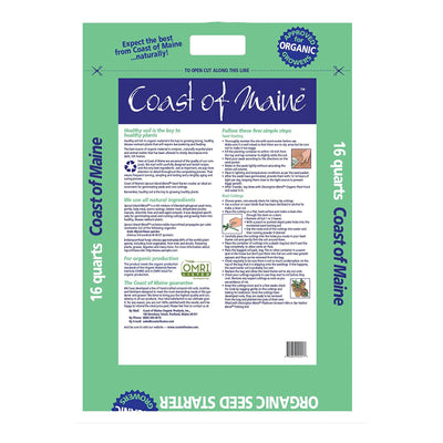 Coast of Maine Organic Seed Starter for Root Plant Cuttings, 16 Qt (4 Pack)