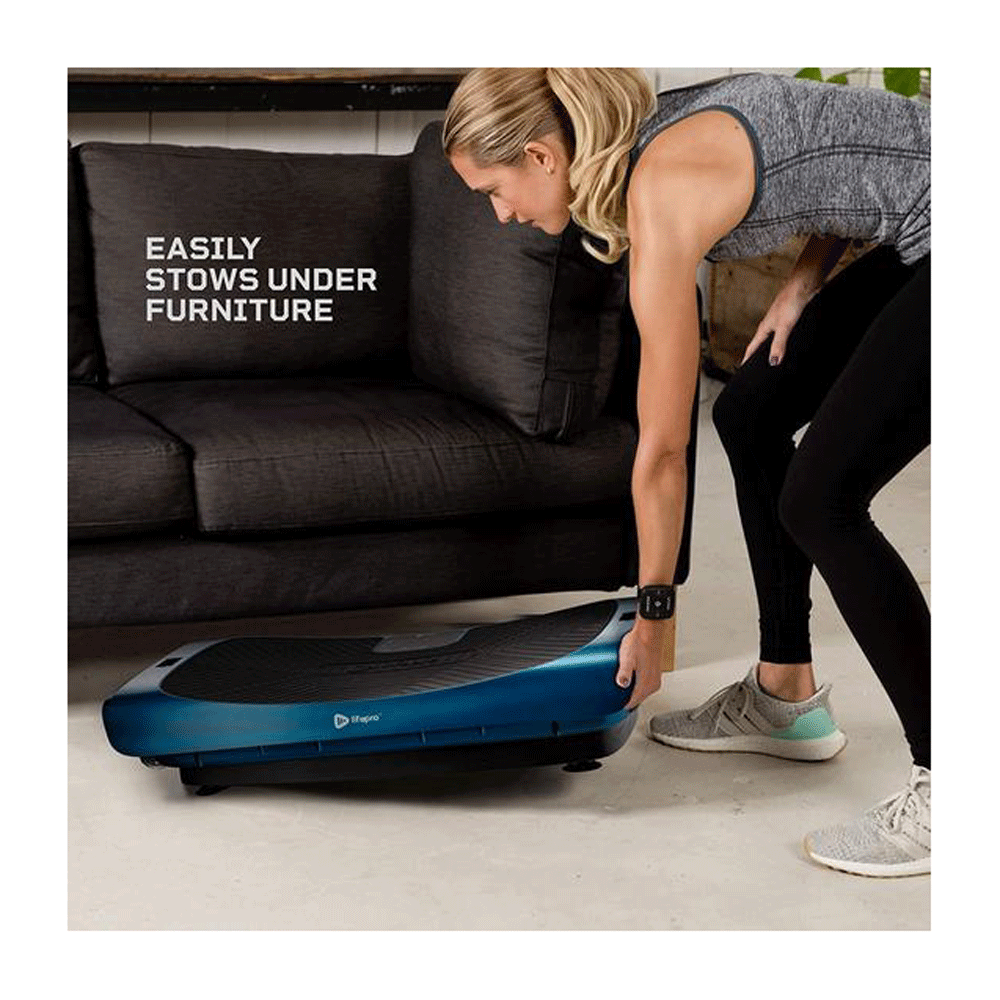 LifePro Rumblex 4D Pro Vibration Plate Body Exercise Machine, Blue (Open Box)