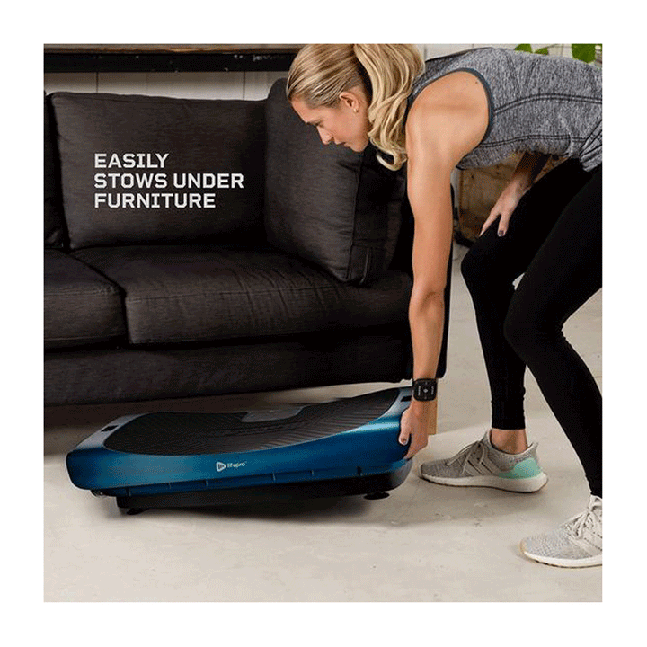 LifePro Rumblex 4D Pro Vibration Plate Body Exercise Machine, Blue (Open Box)