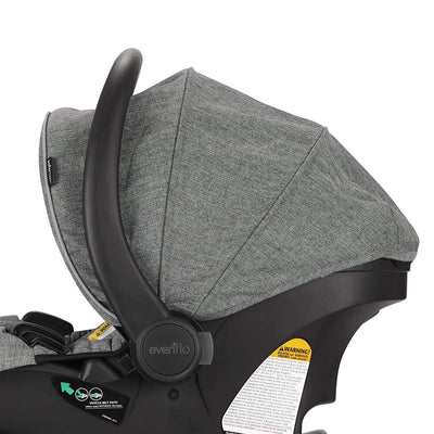 Evenflo Pivot Xpand Modular Travel System with Infant Car Seat, Gray (Open Box)