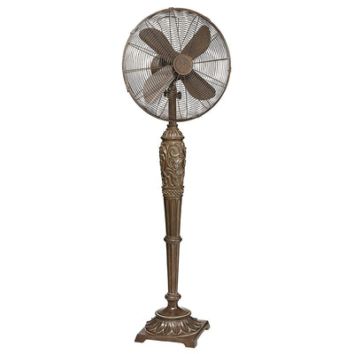 DecoBreeze Cantalonia 17 Inch Indoor Floor Fan with Wood Tone Finish (Open Box)