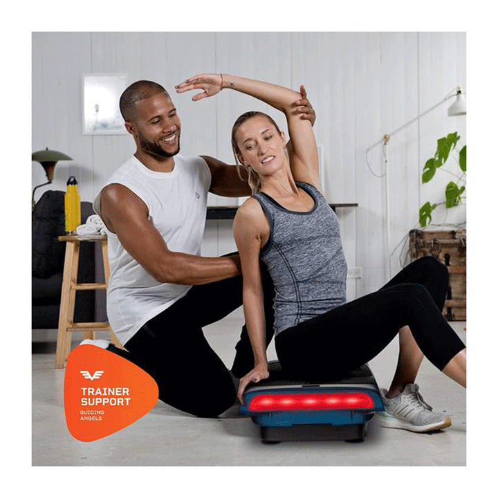 LifePro Rumblex 4D Pro Vibration Plate Body Exercise Machine, Blue (Open Box)