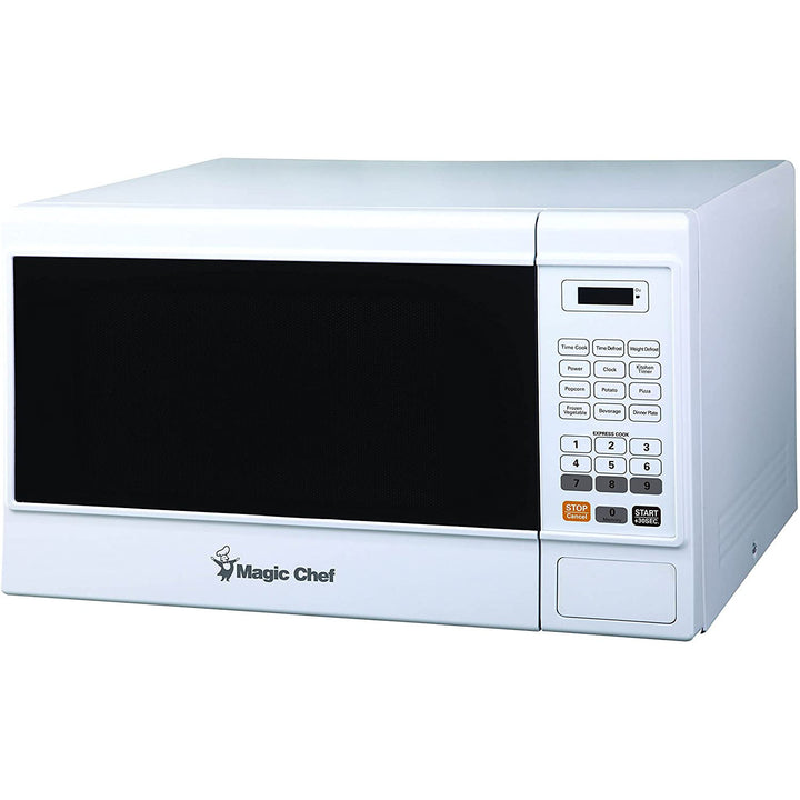 Magic Chef MCM1310W 1000 Watt 1.3 Cubic Foot Microwave with Digital Touch, White