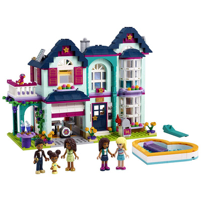 LEGO Friends Andrea's Family House 802 Piece Block Building Set for Kids 6+