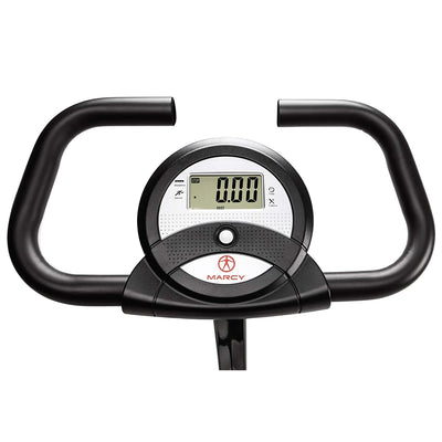Marcy Foldable Exercise Bike With High Back Seat Home Gym Workout Equipment