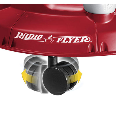 Radio Flyer Spin N Saucer 360 Degree Spin Around Toy for Ages 1 to 5, Red