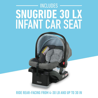Graco FastAction SE Stroller w/ SnugRide 30 LX Infant Car Seat Travel System
