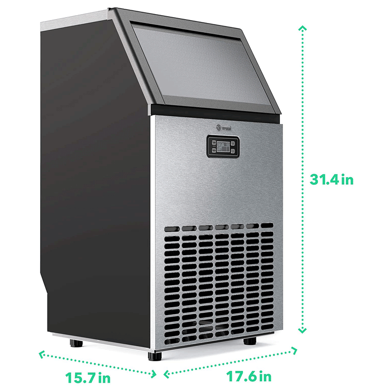 Vremi Freestanding Ice Maker Machine with Scoop, 1.2 Liter Capacity (Open Box)