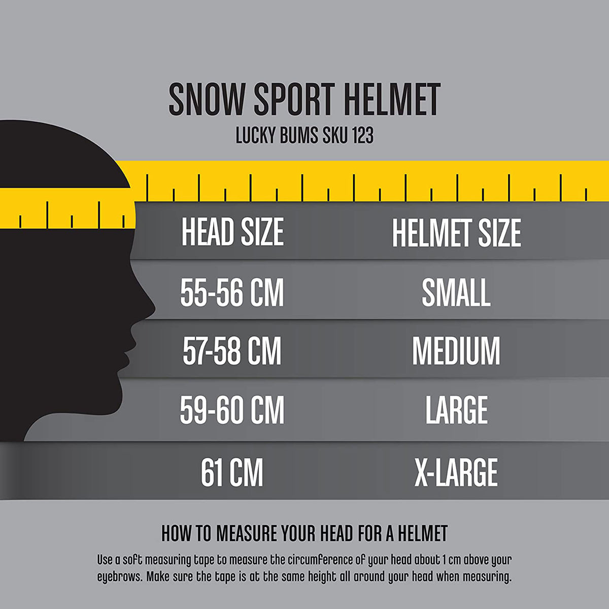 Lucky Bums Ski Snowboard Snow Sport Safety Helmet, Blue, X Large (Open Box)