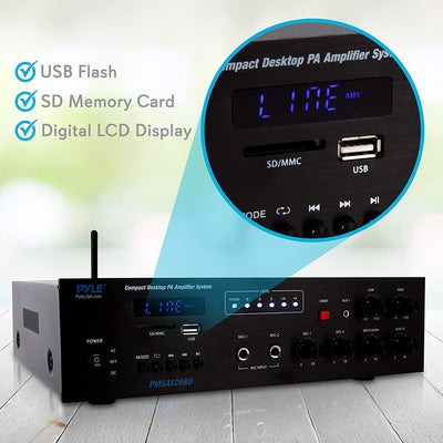 Pyle Bluetooth Compact Speaker & Microphone Receiver Amplifier (For Parts) - VMInnovations