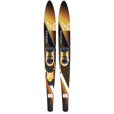 HO Skis Blast 67-Inch Waterskiing Skis with Trainer Bar Bindings, Yellow (Used)