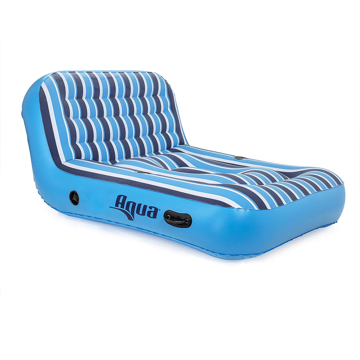 Aqua Heavy Duty Inflatable 2-Person Pool Float Recliner Lounger (Open Box)