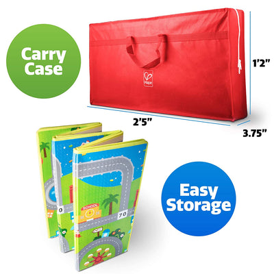 Hape E8372 Large 2 Sided Reversible Baby Activity Foam Foldable Play Mat (Refurbished)