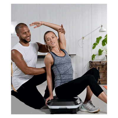 LifePro Hovert 3D Vibration Plate Body Exercise Workout Equipment Machine, Black