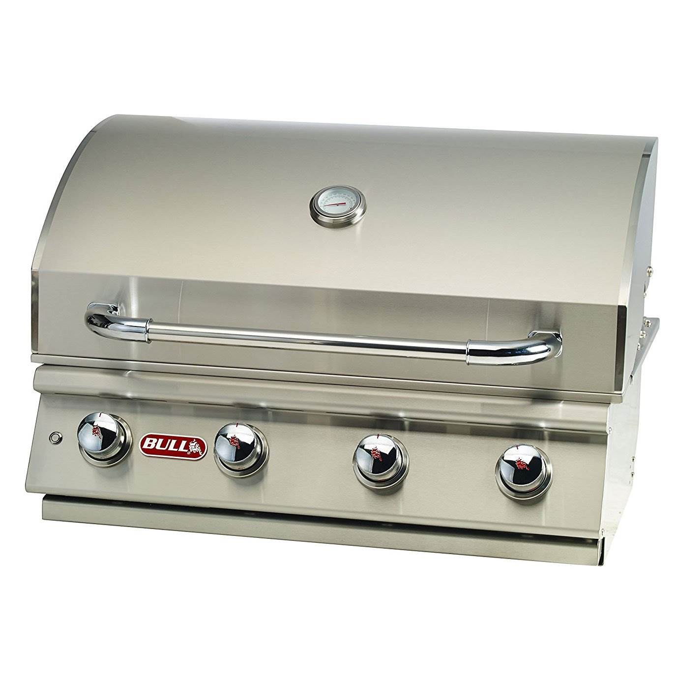 Bull Lonestar 4 Burner 30'' SS Natural Gas Fired Barbecue Grill Head (Open Box)