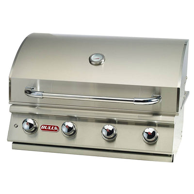 Bull Lonestar 4 Burner 30'' SS Natural Gas Fired Barbecue Grill Head (Open Box)