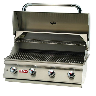 Bull Lonestar 4 Burner 30'' Stainless Steel Gas Barbecue Grill Head, Natural Gas