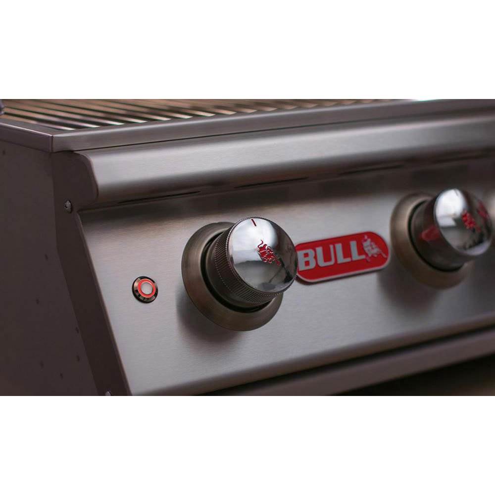 Bull Lonestar 4 Burner 30'' SS Natural Gas Fired Barbecue Grill Head (Open Box)