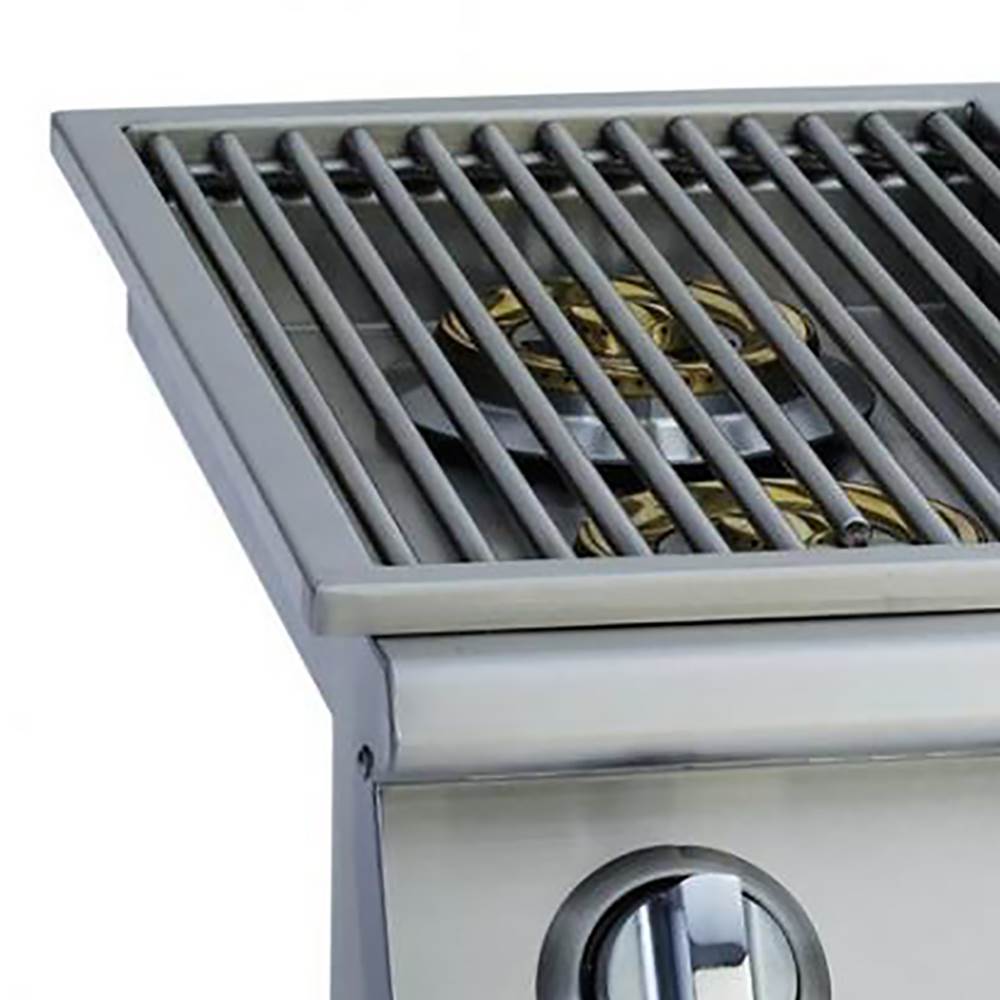 Bull Outdoor Products Stainless Steel 22,000 BTUs Slide-In Double Side Burner - VMInnovations