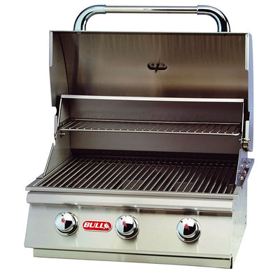 Bull Steer 3 Burner 24'' Stainless Steel Gas BBQ Grill Head, Propane (Open Box)