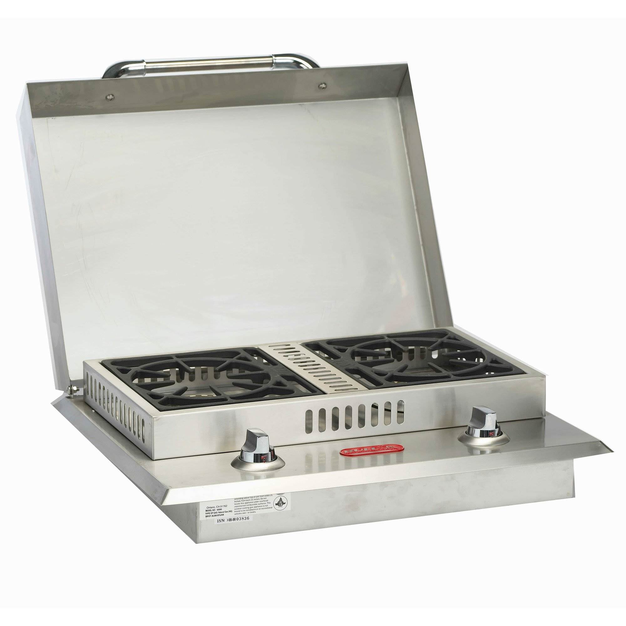 Bull Lonestar 4 Burner 30'' SS Natural Gas Barbecue Grill Head (Damaged)