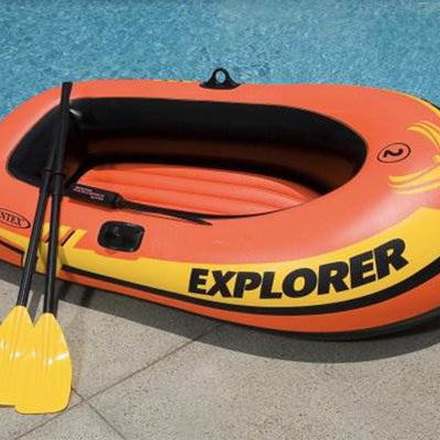 Intex Explorer 200 Inflatable Two Person Raft Boat Set - VMInnovations