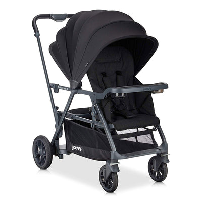 Joovy Caboose S Standard Folding Stroller with Canopy, Black Melange (Open Box)