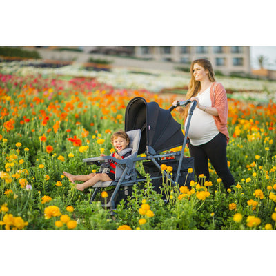 Joovy Caboose S Standard Folding Stroller with Canopy, Black Melange (Open Box)