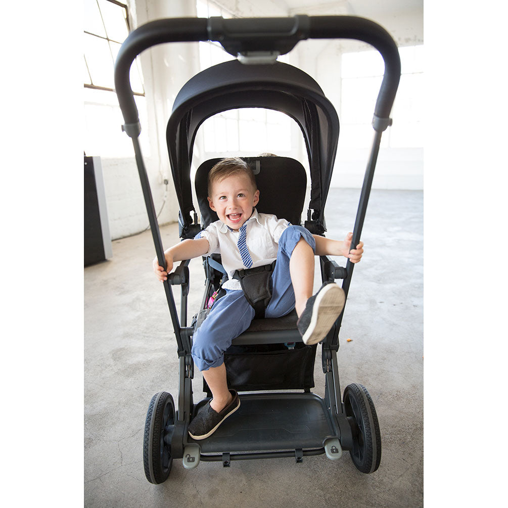 Joovy Caboose S Standard Folding Stroller with Canopy, Black Melange (Open Box)