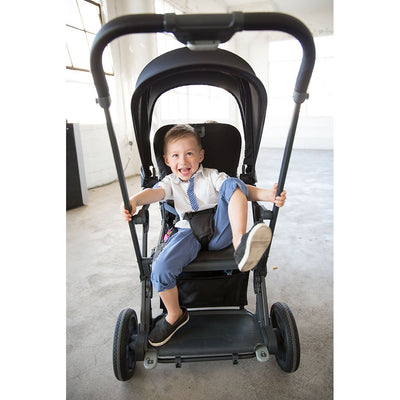 Joovy Caboose S Standard Folding Stroller with Canopy, Black Melange (Open Box)