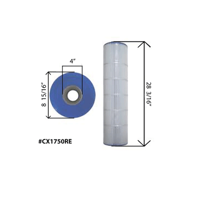 Hayward CX1750RE 175 Sq Ft Replacement Pool Filter Cartridge Element for C1750 - VMInnovations