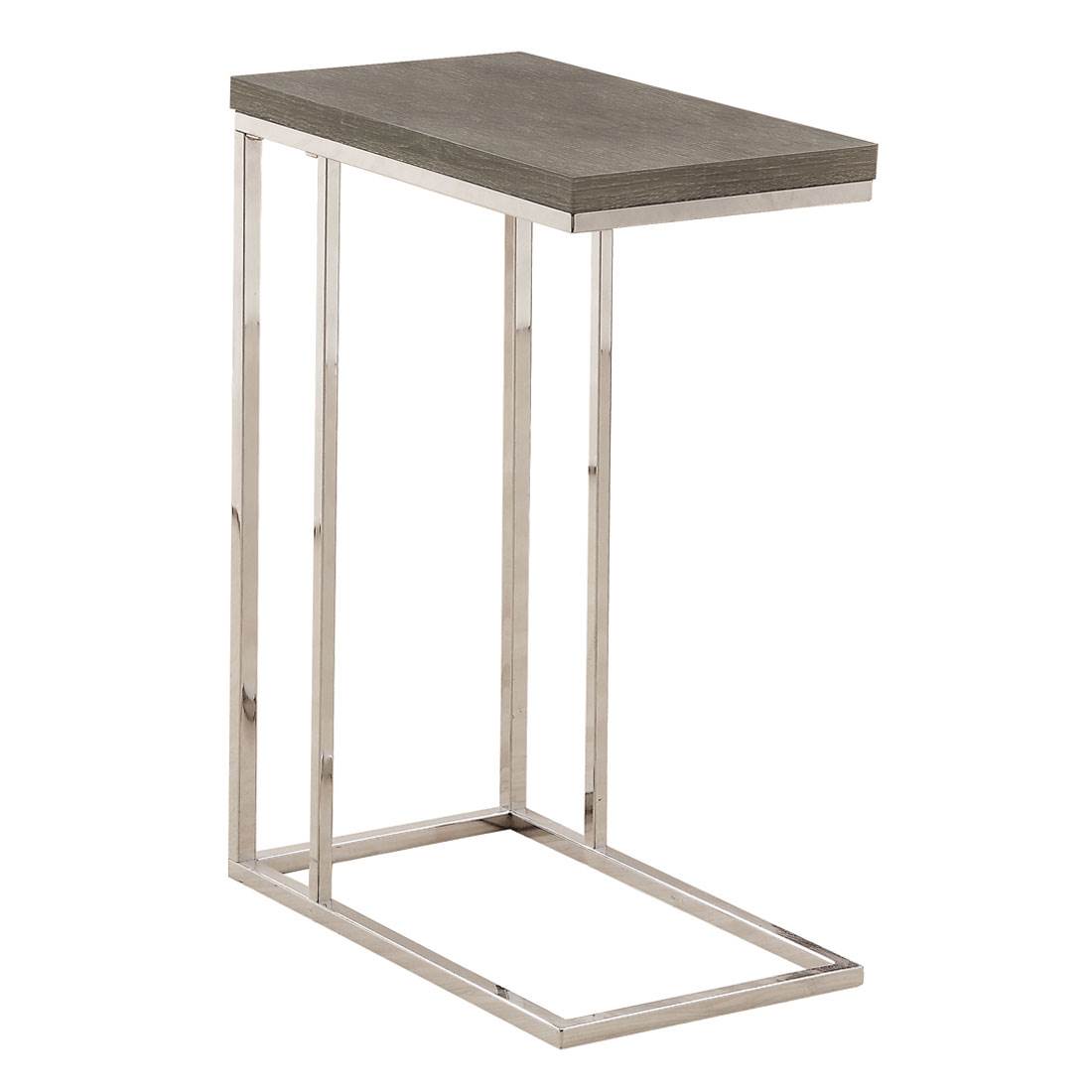 Monarch Specialties Contemporary Accent Rectangular Side End Table, Dark Taupe