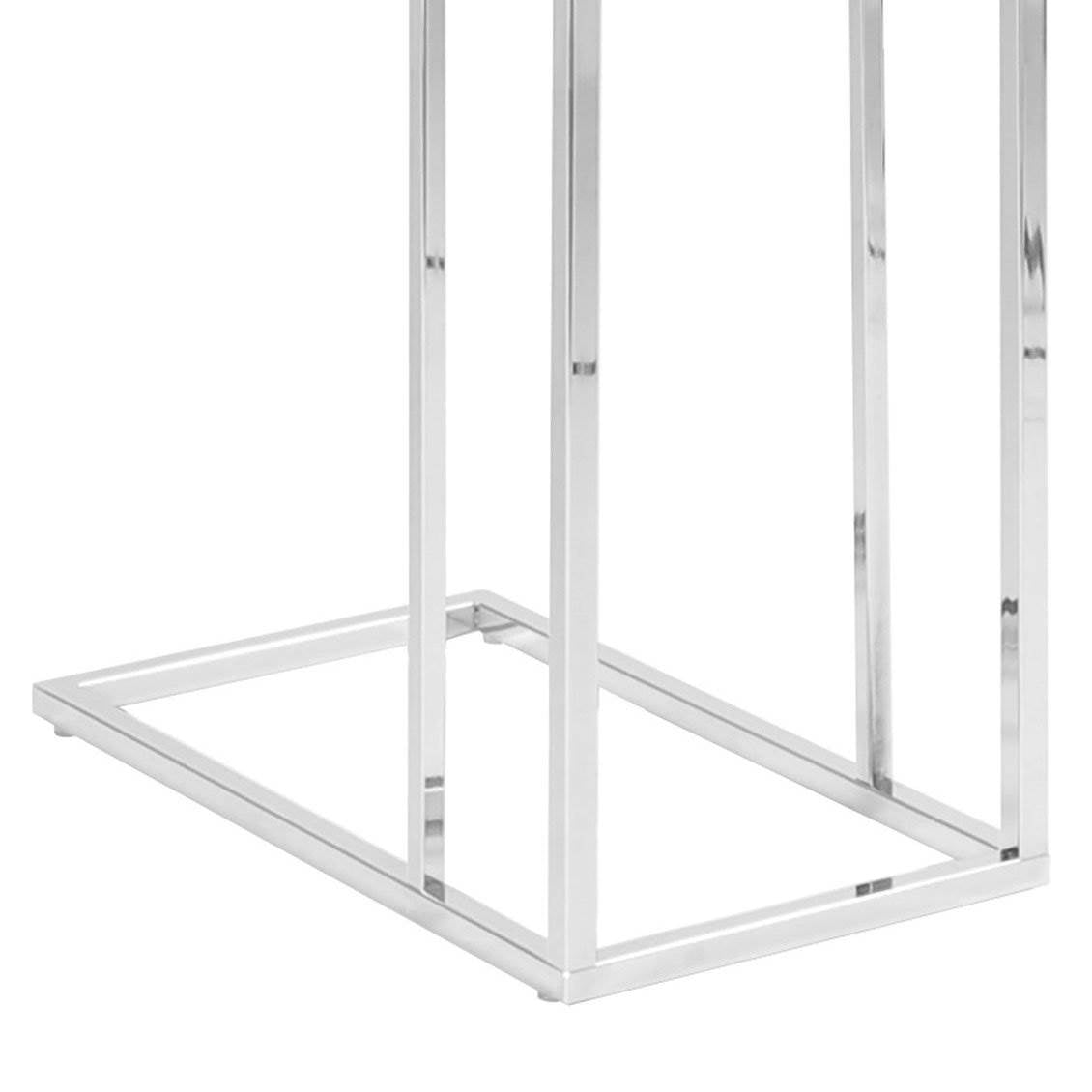 Monarch Specialties Accent Rectangular Frosted Glass Side End Table (Open Box)