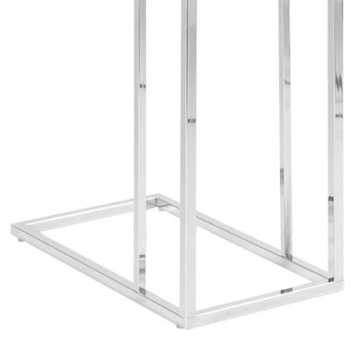 Monarch Specialties Accent Rectangular Frosted Glass Side End Table (Open Box)
