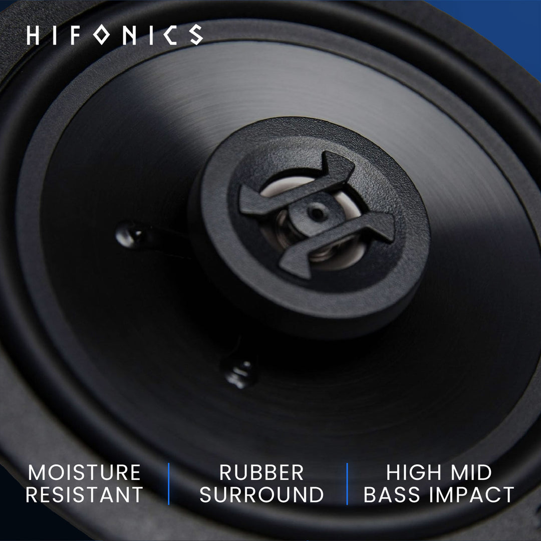 Hifonics Zeus ZS65CXS 6.5 Inch 3 Way 300W Shallow Coaxial Speakers, 2 Pack