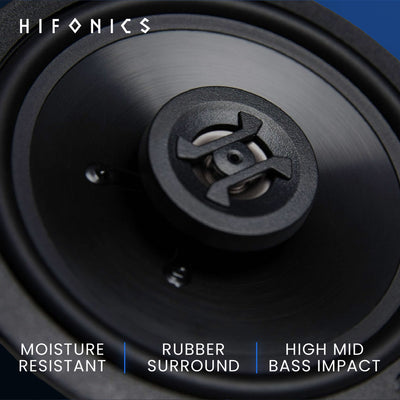 Hifonics Zeus ZS65CXS 6.5 Inch 3 Way 300W Shallow Mount Coaxial Speakers, Pair - VMInnovations