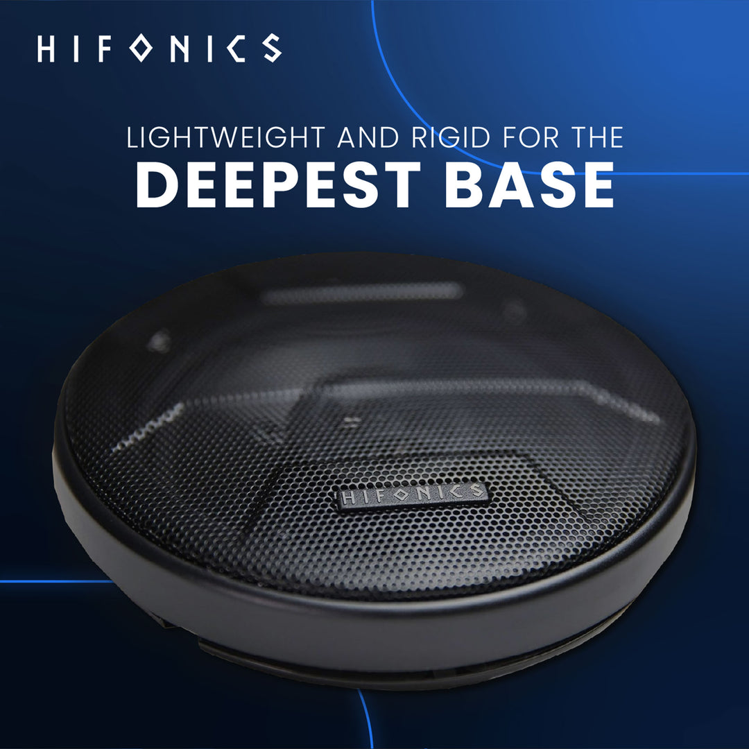 Hifonics Zeus ZS65CXS 6.5 Inch 3 Way 300W Shallow Coaxial Speakers, 2 Pack