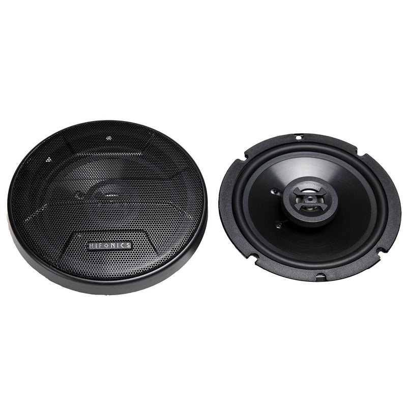 Hifonics Zeus 6.5 Inch 3 Way 300W Shallow Mount Coaxial Speakers (For Parts)