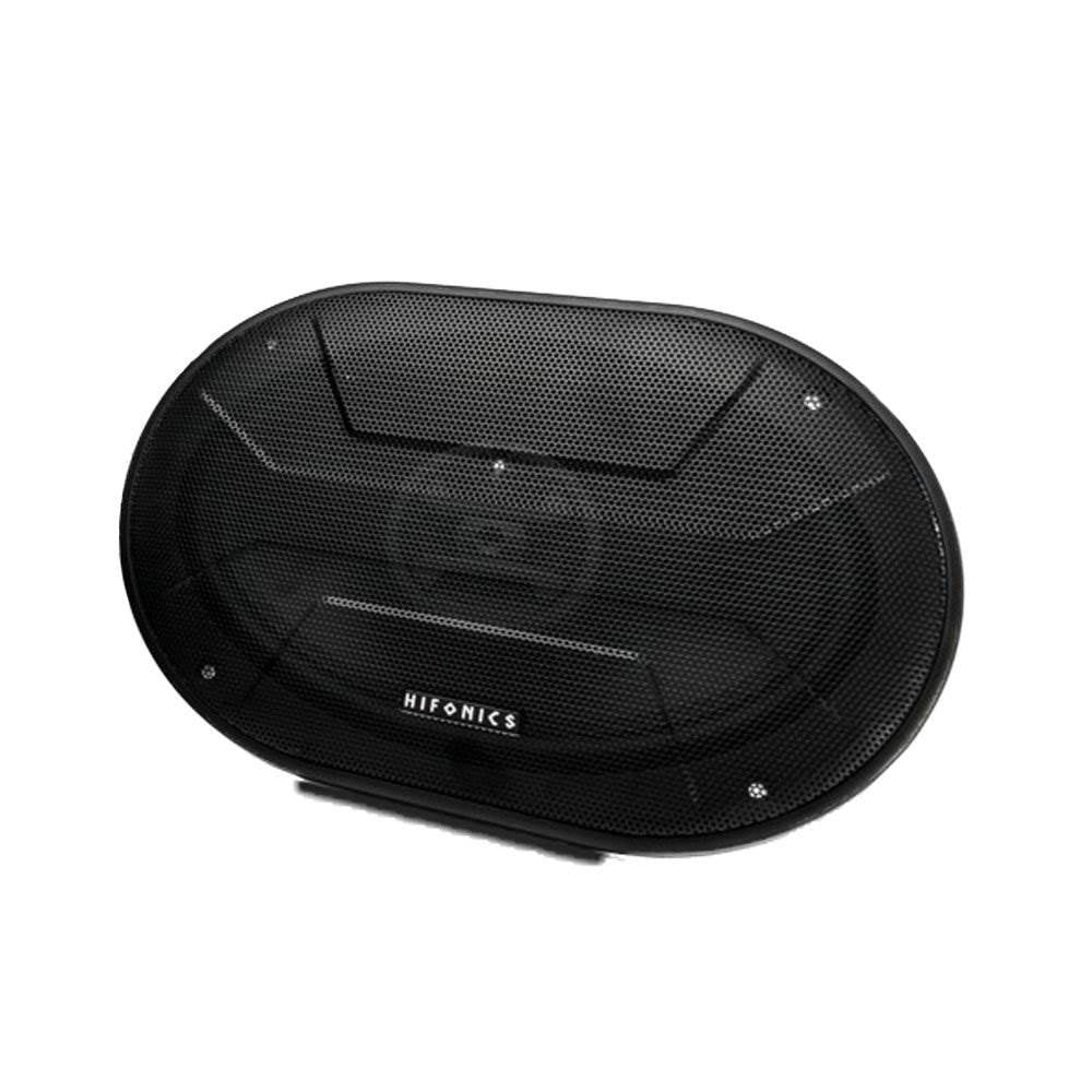 Hifonics Zeus  6" x 9" Coaxial Speakers w/ QPower Wedge Speaker Box Enclosures
