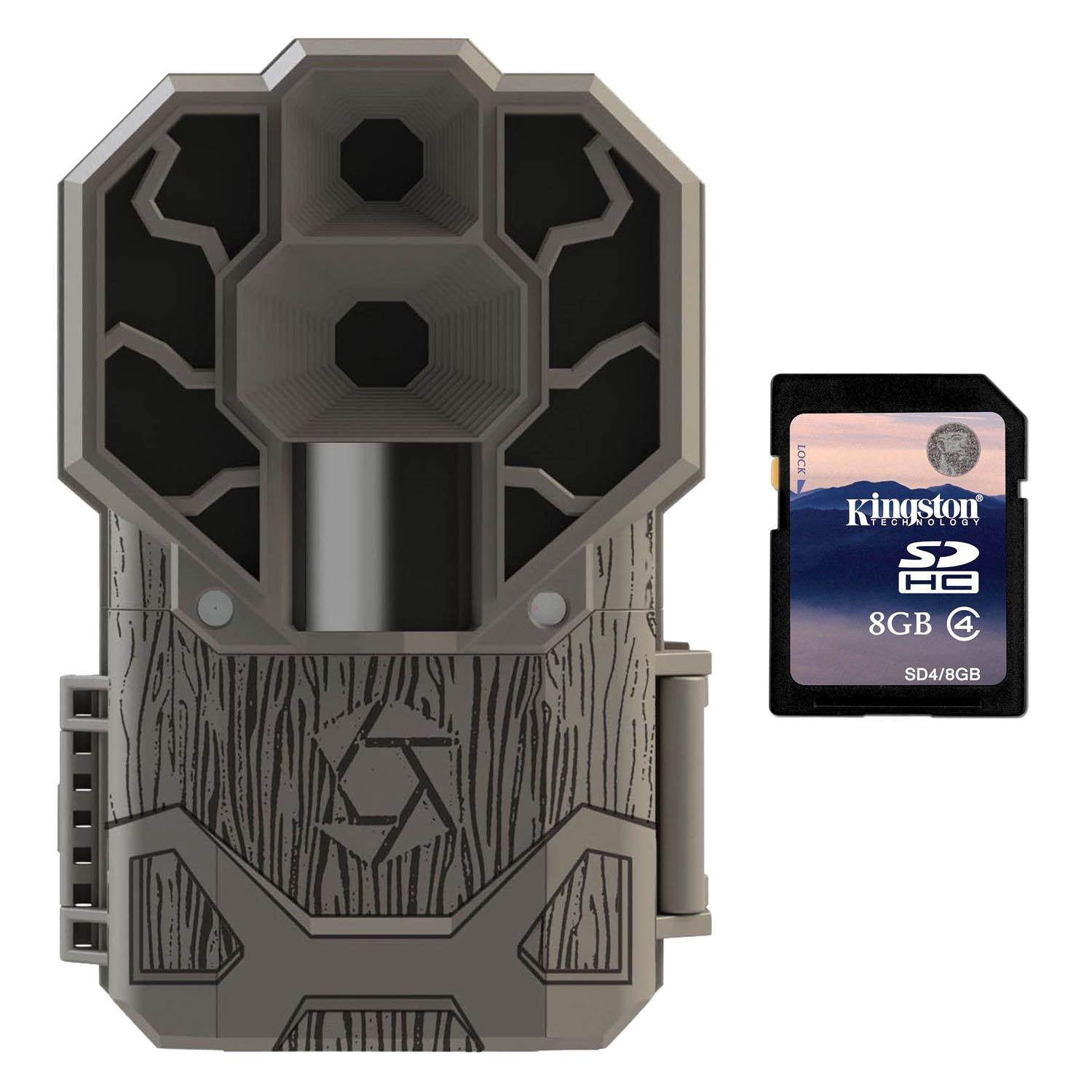 Stealth Cam 30MP Ultra High Res 4K HD No Glo IR Game Trail Camera + 8GB SD Card