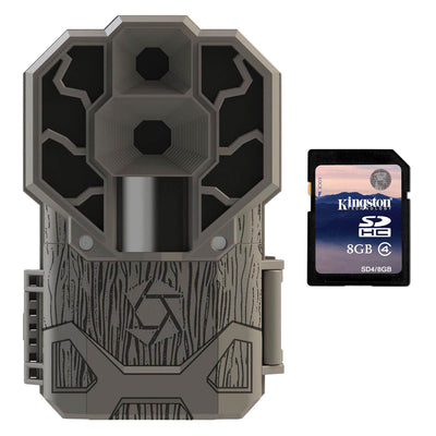 Stealth Cam 30MP Ultra High Res 4K HD No Glo IR Game Trail Camera + 8GB SD Card