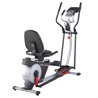 ProForm Hybrid Trainer Pro Crossover Cardio Exercise Bike/Elliptical + Floor Mat