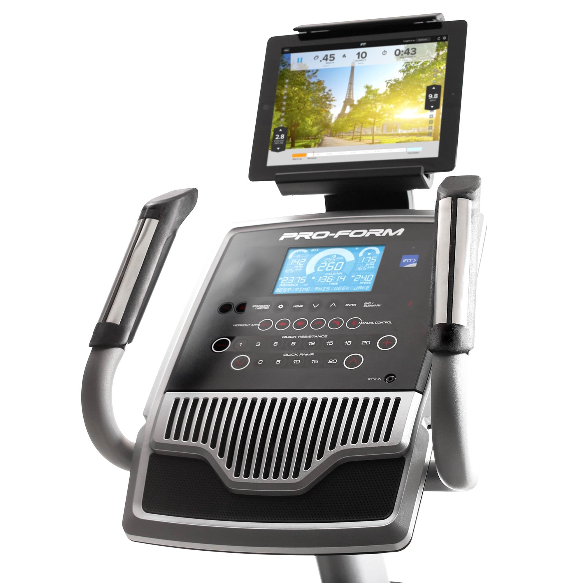 ProForm Endurance 720 E Endurance iFit Ready Front Drive Elliptical + Floor Mat