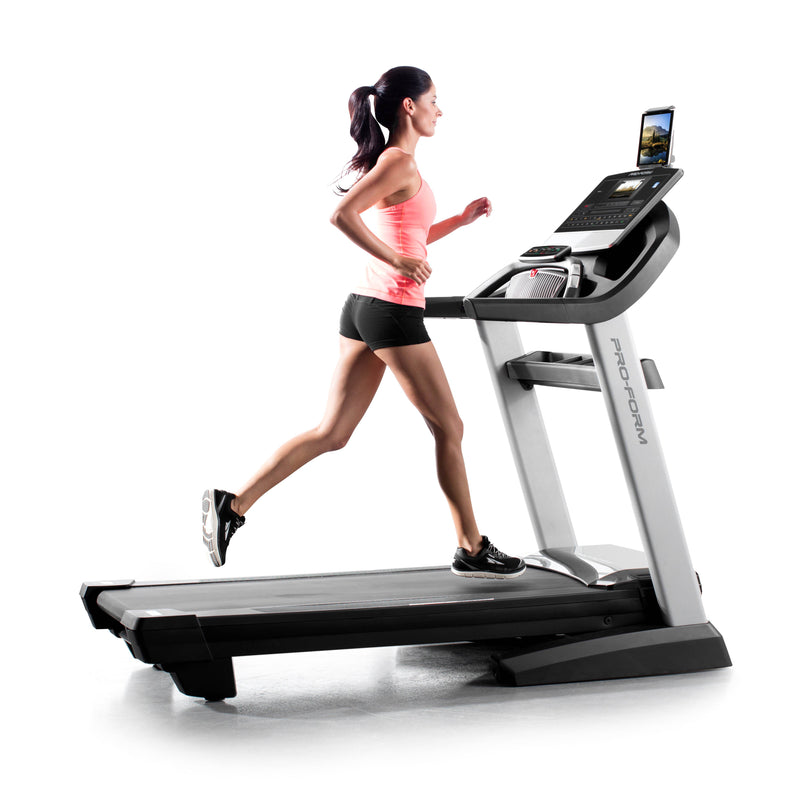 ProForm Pro 5000 Folding Incline 12 MPH Exercise Fitness Treadmill + Floor Mat