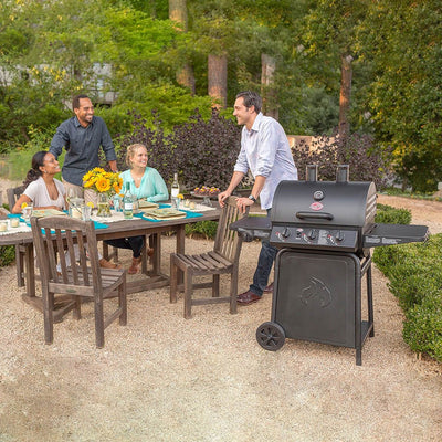 Char Griller 3-Burner Grillin' Pro Propane Gas Grill + Full Length Grill Cover